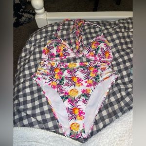 High waisted straps bikini